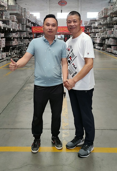 热烈欢迎聚佳/冠发不锈钢陈伟镇总经理莅临mg不朽情缘官网参观指导