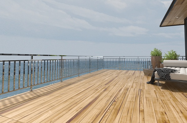 不锈钢工程管海边安装效果图